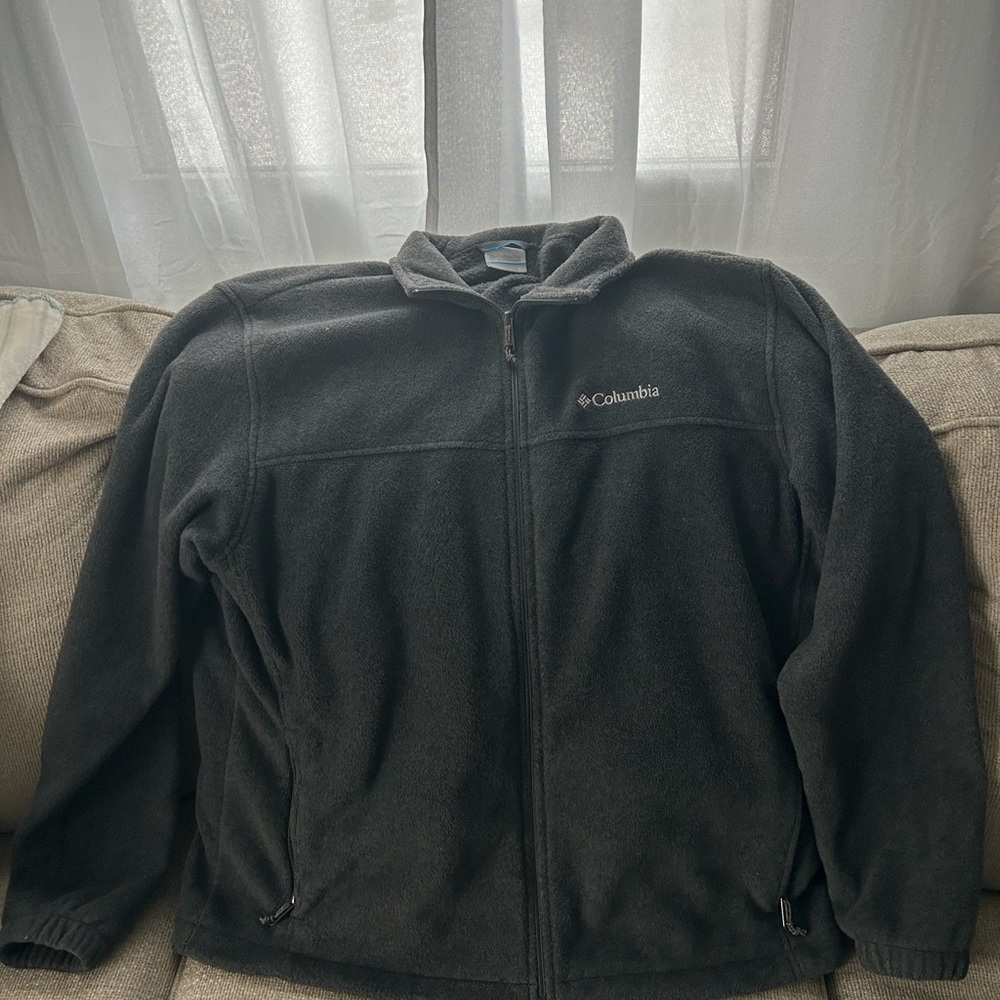 Columbia Men's Black Fleece Jacket Size Xlarge
